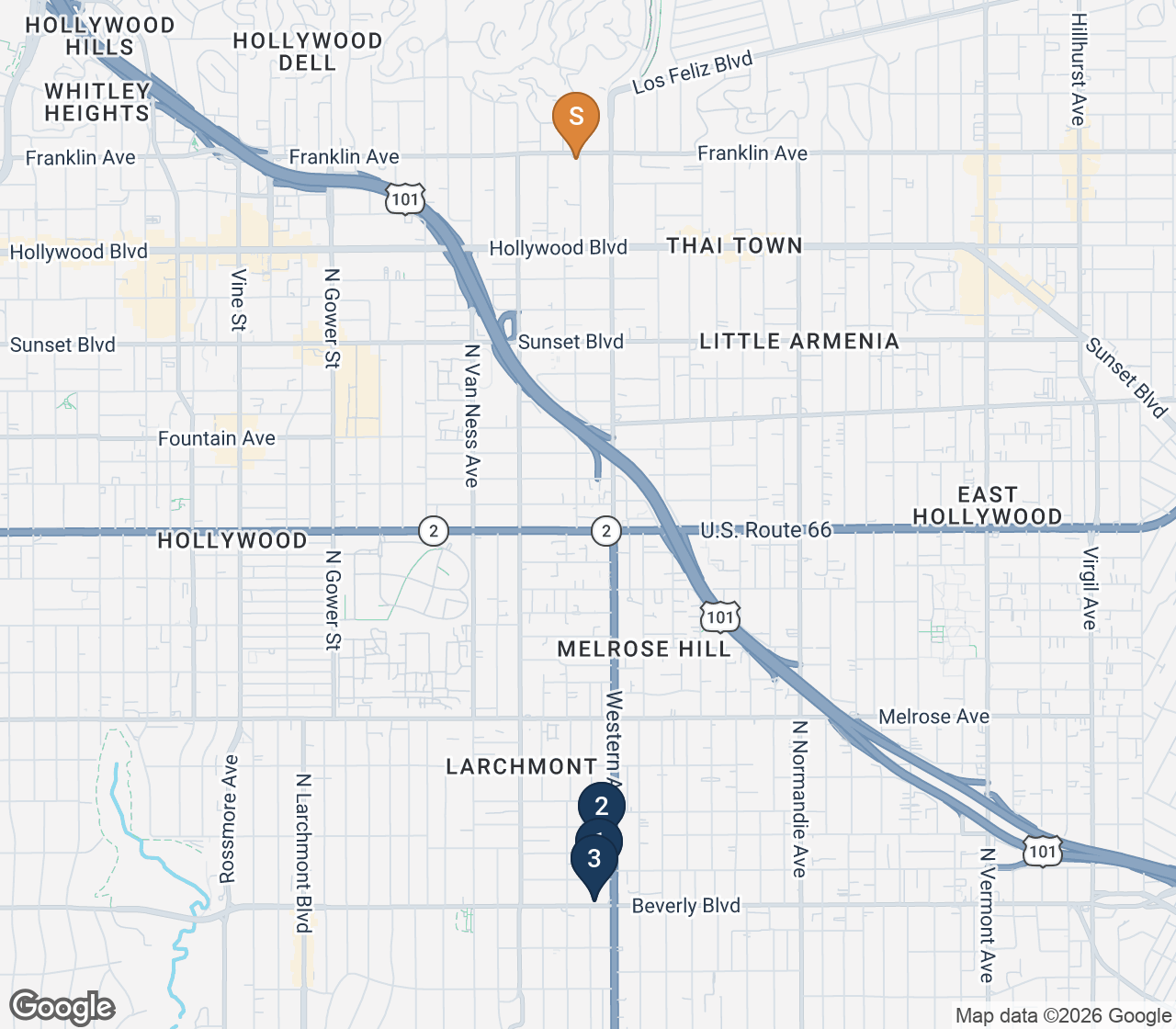 Land comparable map