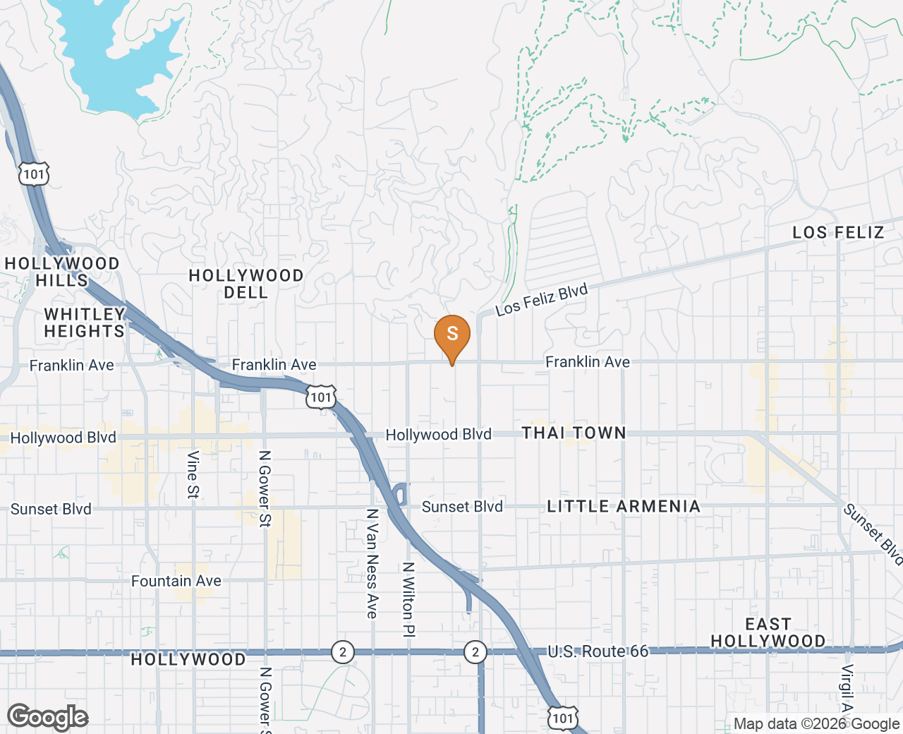 Location Map - 5600 Franklin Ave