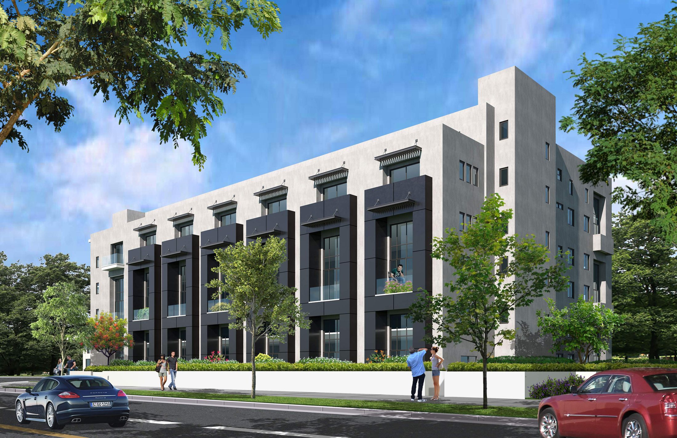 Approved rendering - Franklin Avenue elevation